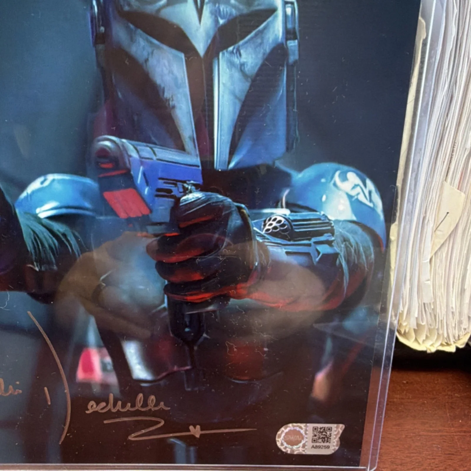 Caitlin DeChelle Star Wars Mandalorian SWAU Authentication Signed, image 2