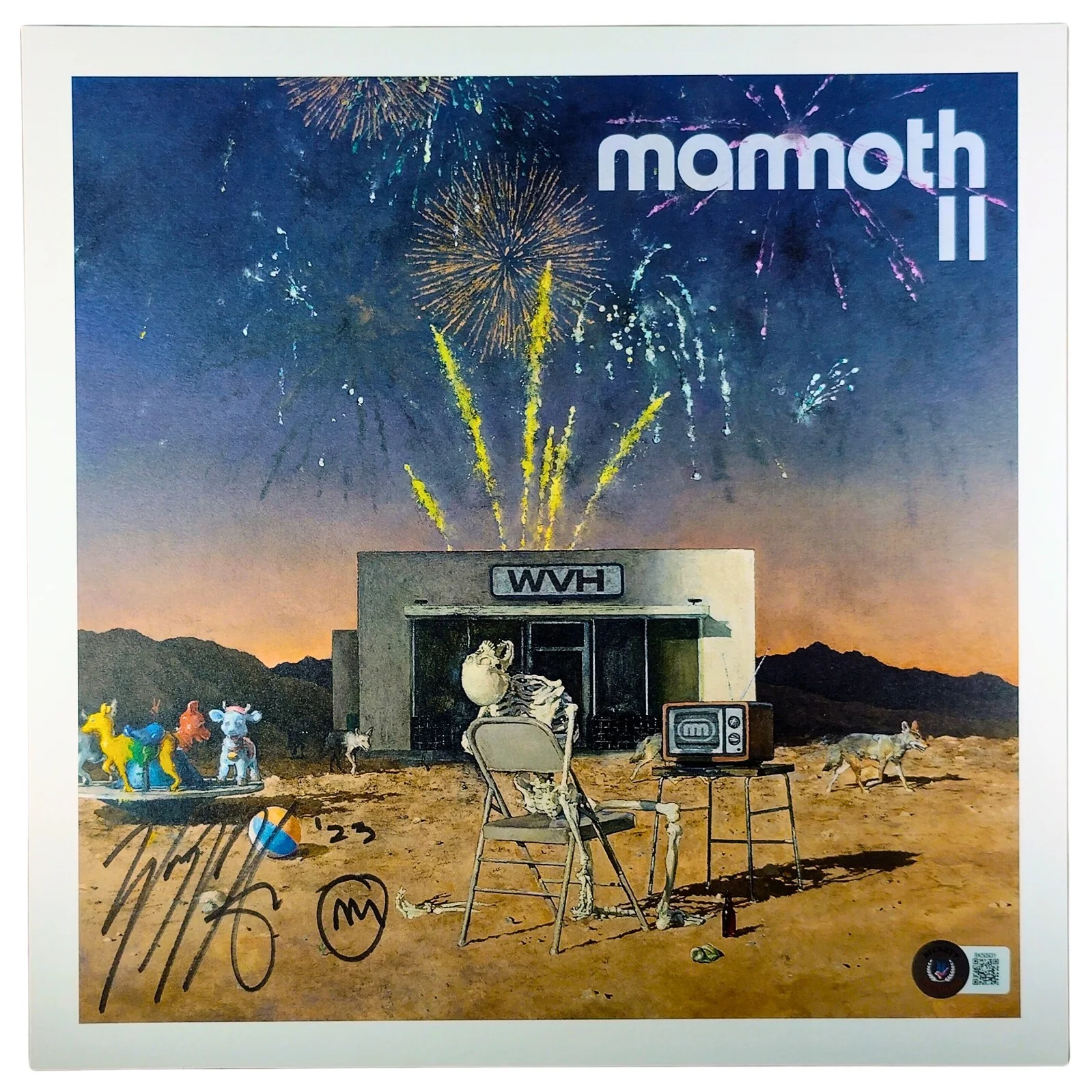 Wolfgang Van Halen — Wolfgang Van Halen Signed Mammoth II Album Insert Beckett BAS COA Rock Metal, image 2