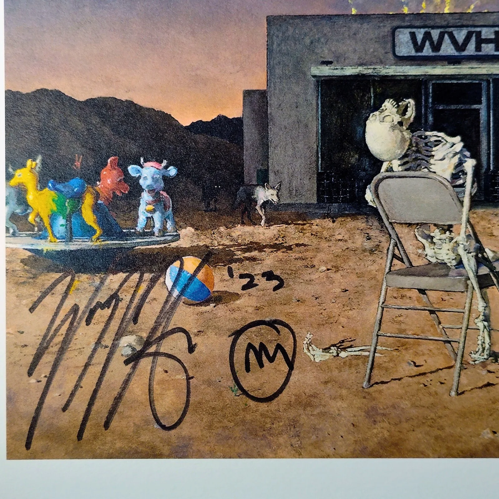 Wolfgang Van Halen — Wolfgang Van Halen Signed Mammoth II Album Insert Beckett BAS COA Rock Metal, image 3