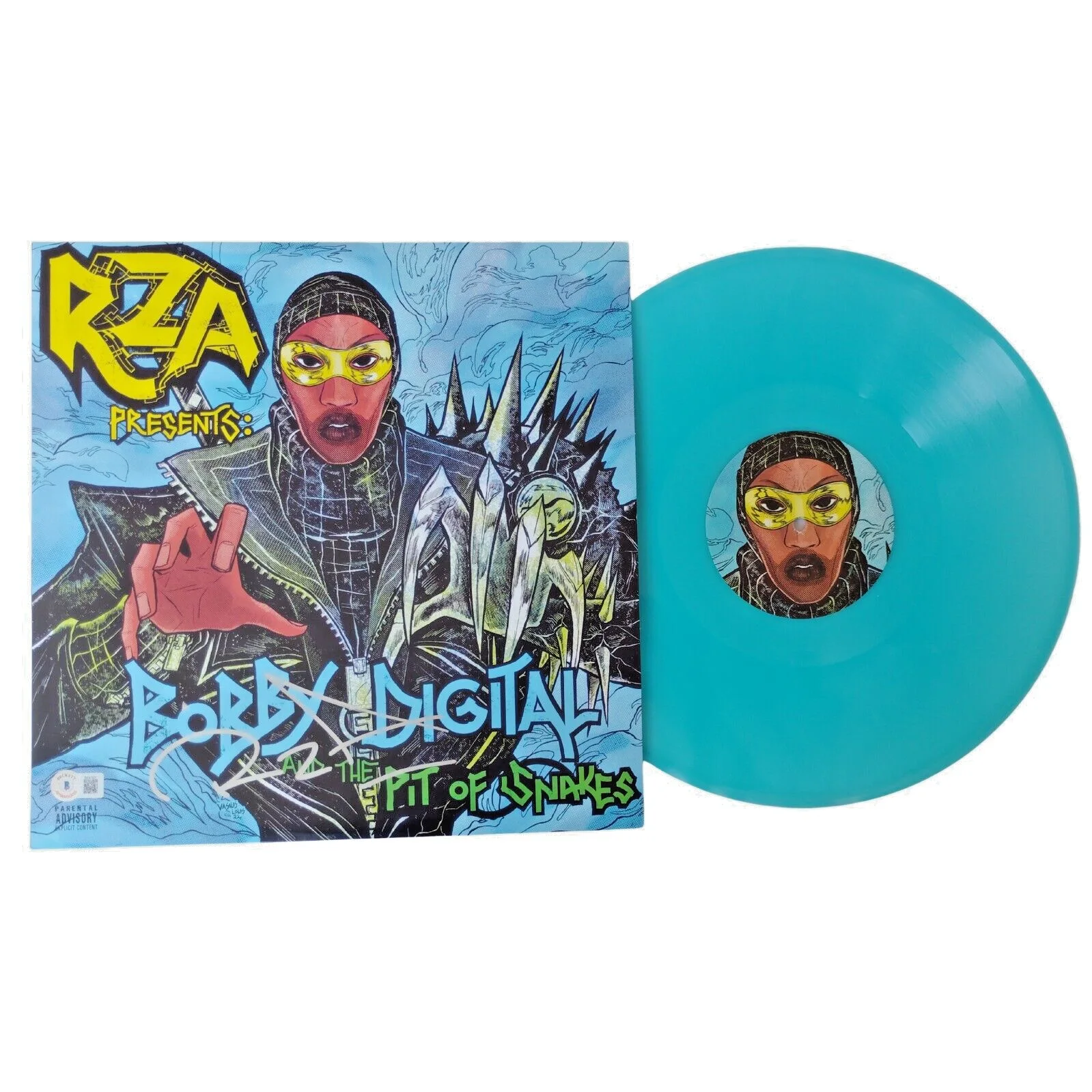 RZA — RZA Signed Bobby Digital Vinyl Album Wu Tang Clan Beckett BAS COA Rap Hip Hop