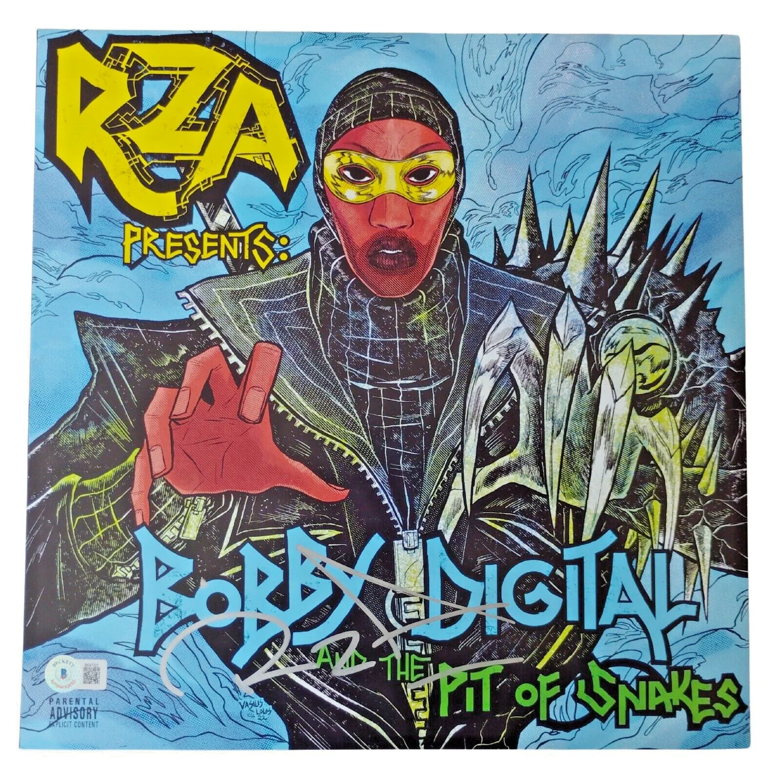 RZA — RZA Signed Bobby Digital Vinyl Album Wu Tang Clan Beckett BAS COA Rap Hip Hop, изображение 4