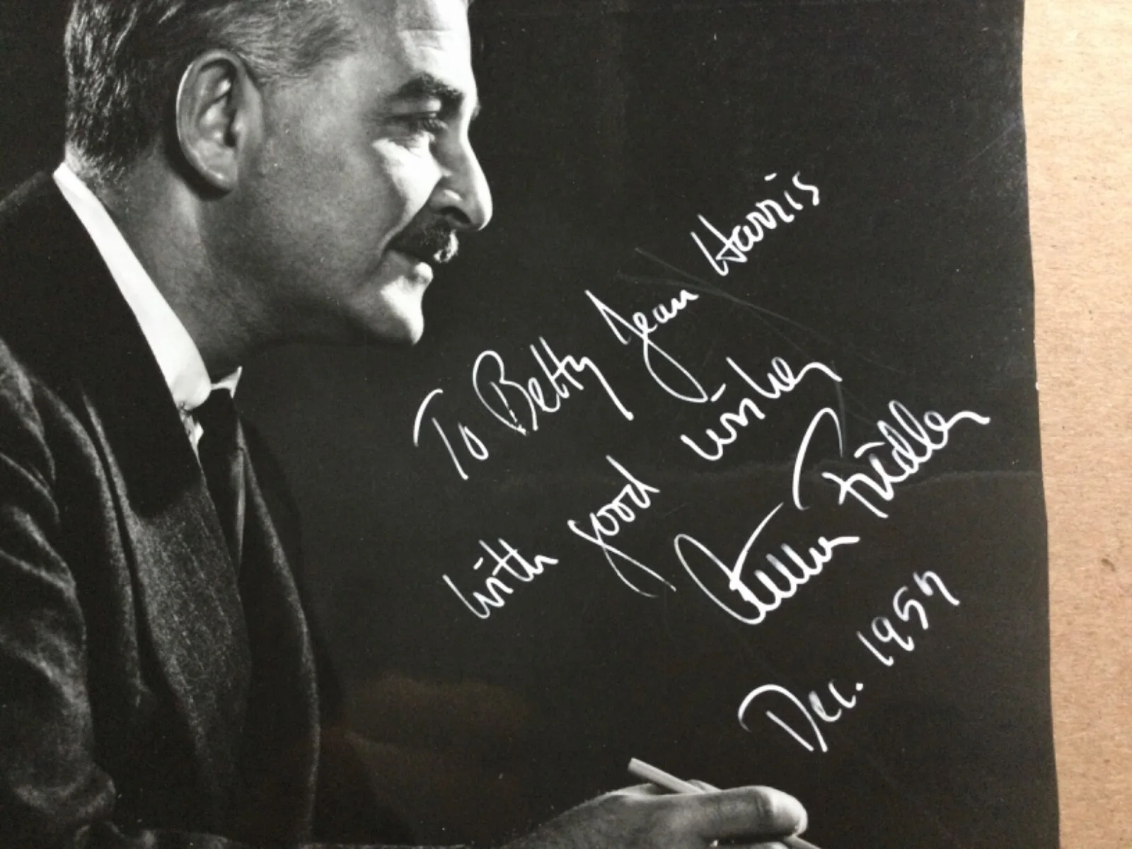 Arthur Fiedler — Vintage 1957 signed photo of Arthur Fiedler Legendary Boston Pops Conductor., изображение 3