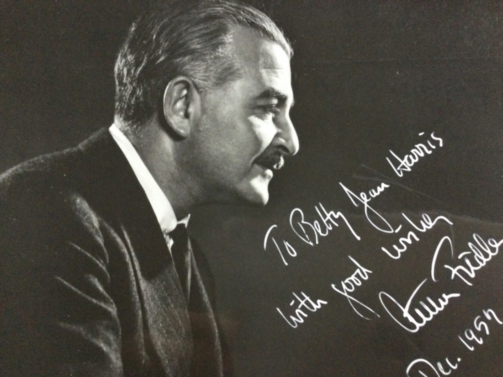 Arthur Fiedler — Vintage 1957 signed photo of Arthur Fiedler Legendary Boston Pops Conductor., изображение 4
