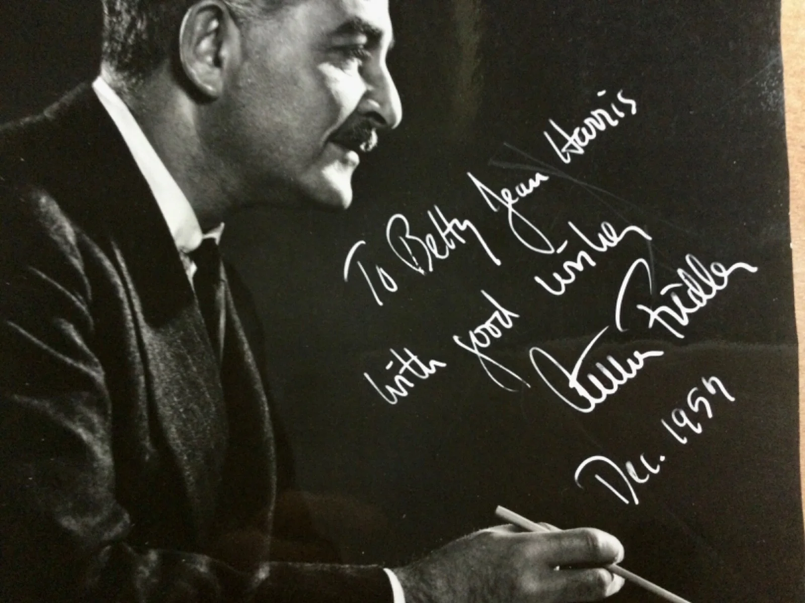 Arthur Fiedler — Vintage 1957 signed photo of Arthur Fiedler Legendary Boston Pops Conductor., изображение 5