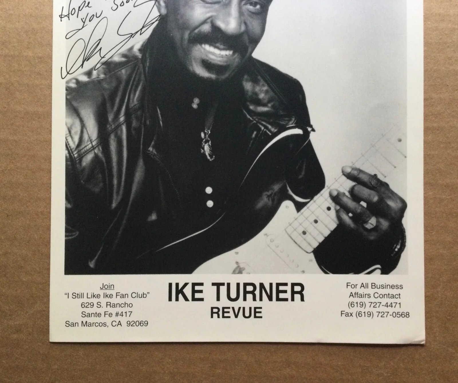 Ike Turner (1931-2007) Musician signed autographed 8”x 10” glossy photo., image 3