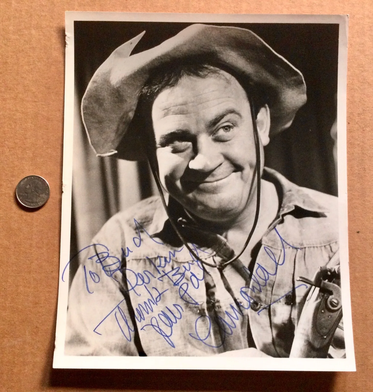 Dub Taylor — Great Character Actor DUB TAYLOR (1907-1994) signed - Autographed 8 X 10 photo., изображение 2