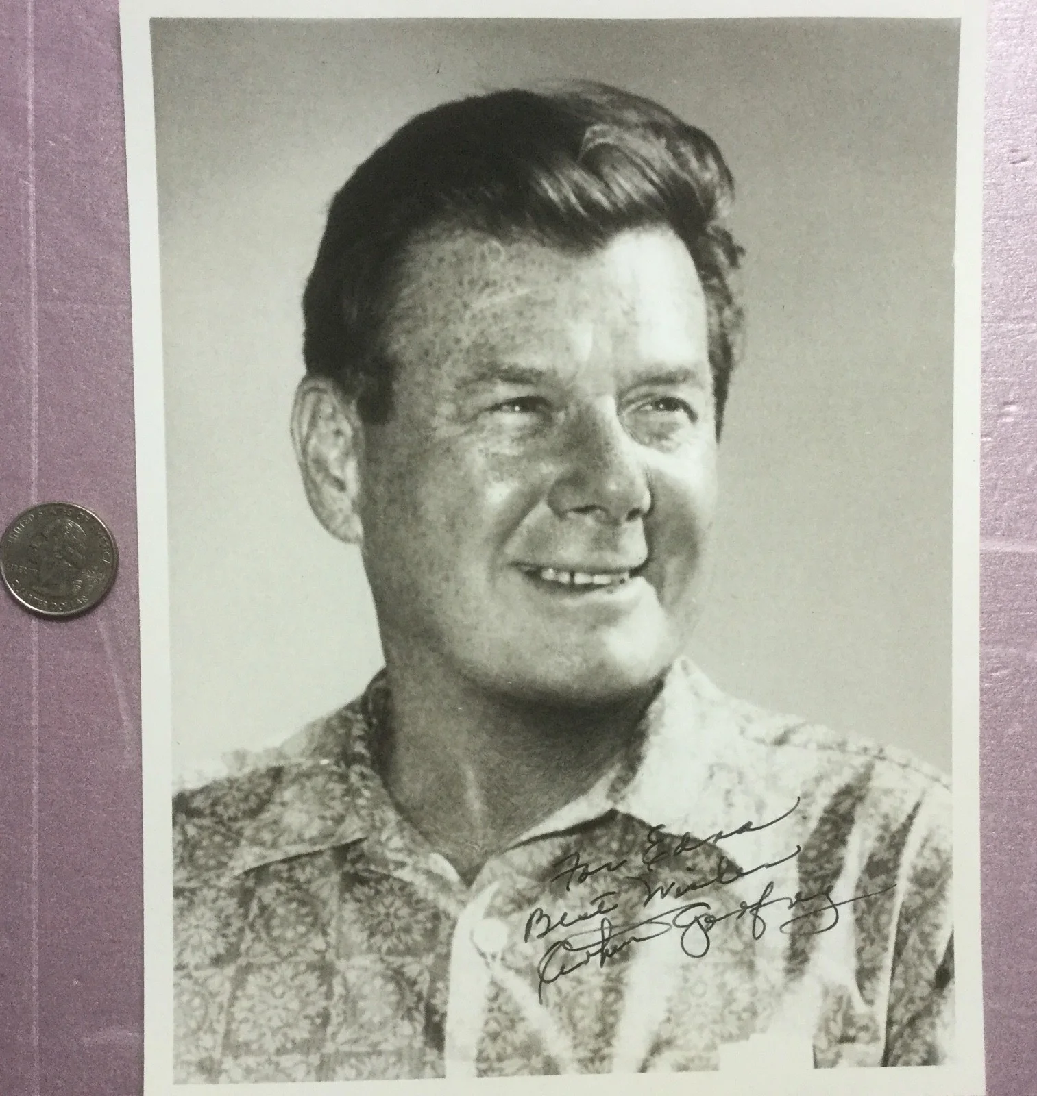 ARTHUR GODFREY (1903-1983) lot of 2 autographed signed and inscribed photos., изображение 2