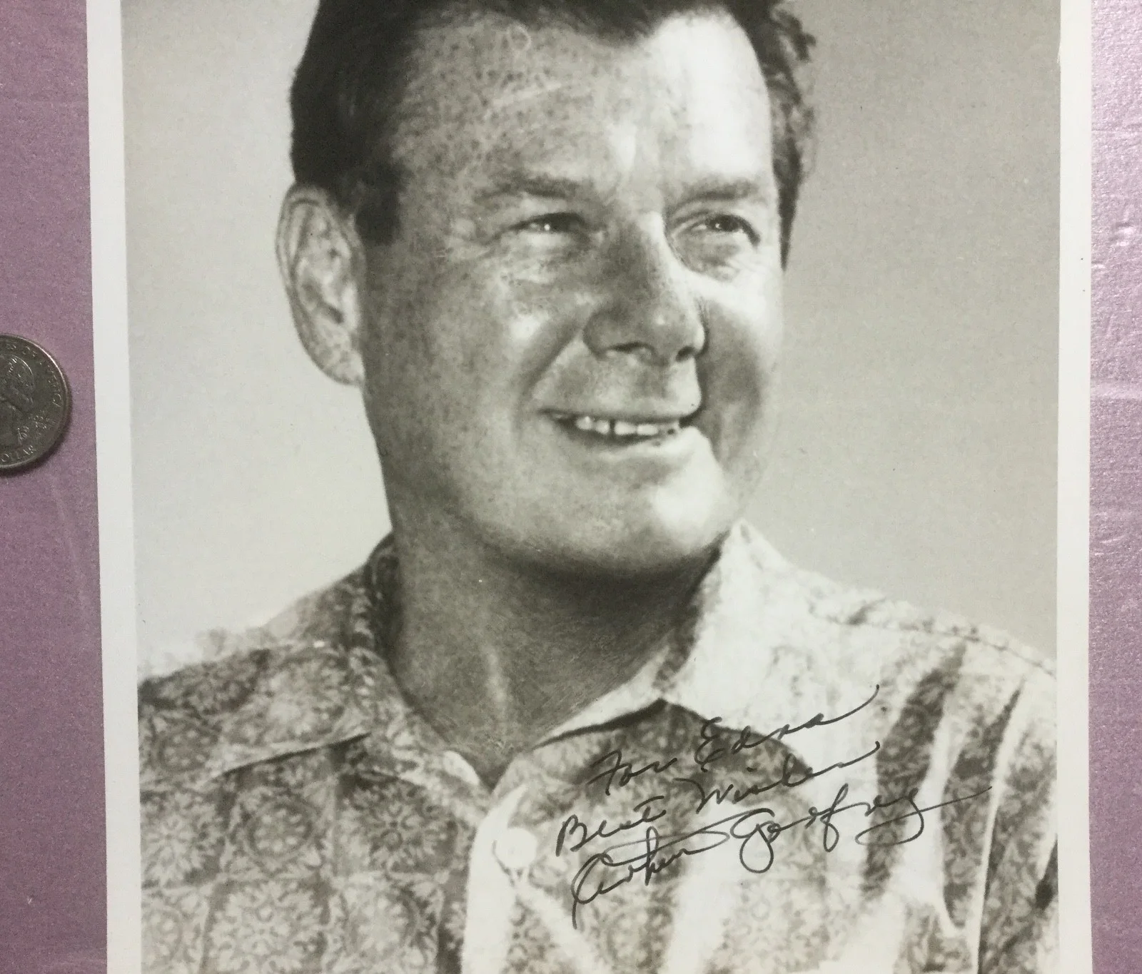 ARTHUR GODFREY (1903-1983) lot of 2 autographed signed and inscribed photos., изображение 3