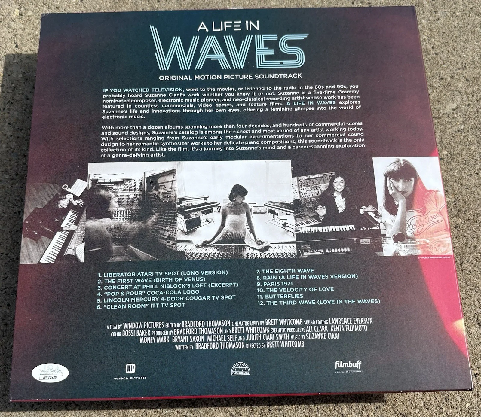 SUZANNE CIANI SIGNED Clear RSD Vinyl JSA COA A Life In Waves, image 3