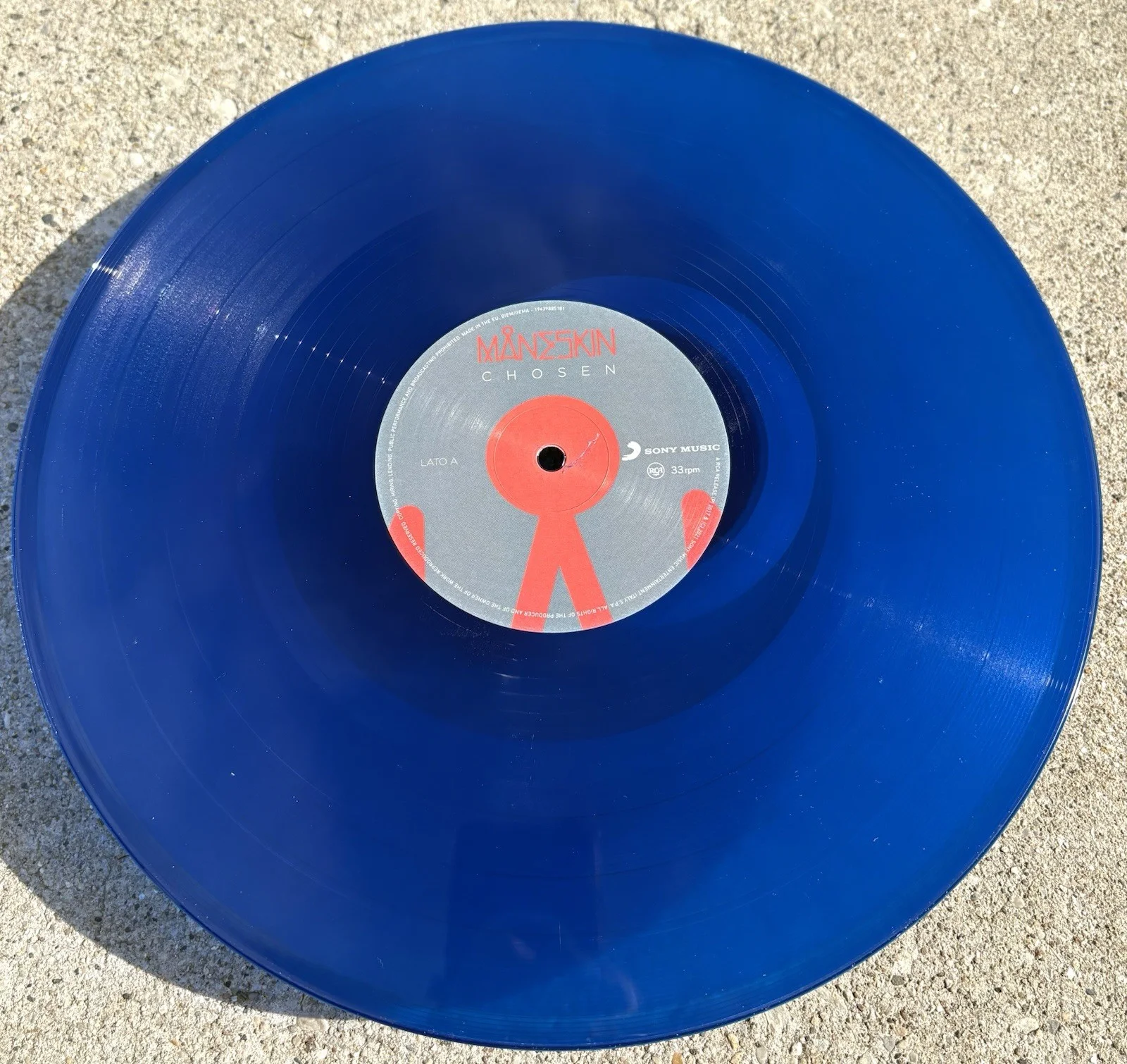 MANESKIN SIGNED Blue Vinyl JSA COA Chosen, image 4