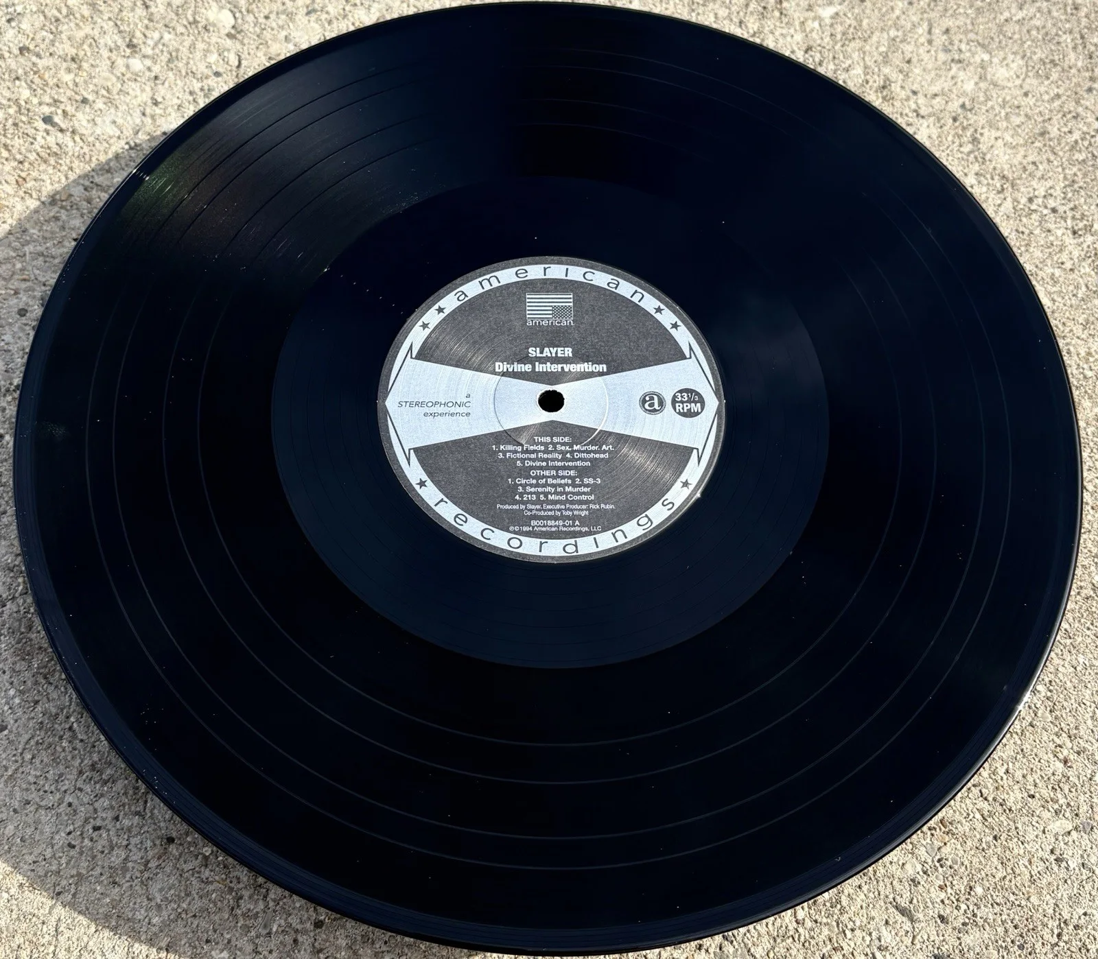 KERRY KING Slayer SIGNED Vinyl JSA COA Divine Intervention, image 5