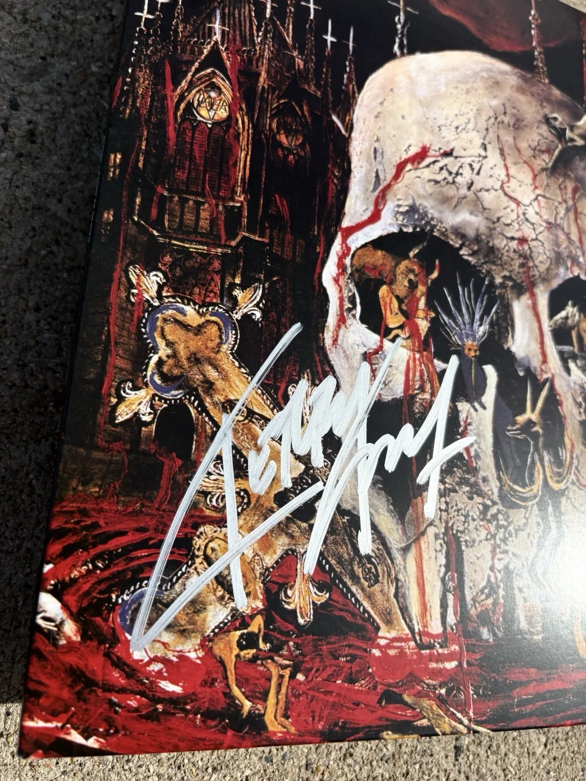 KERRY KING Slayer SIGNED Vinyl JSA COA South Of Heaven, image 2