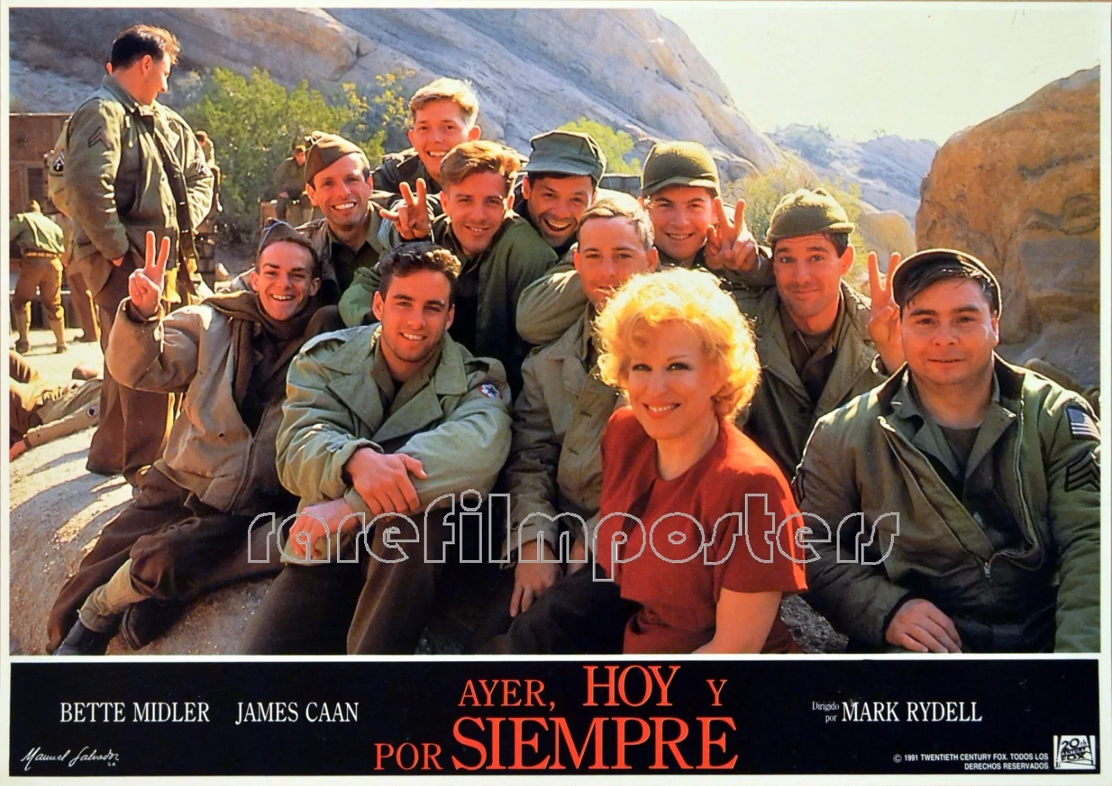 FOR THE BOYS 1991 James Caan, Bette Midler SPANISH LOBBY SET, изображение 3
