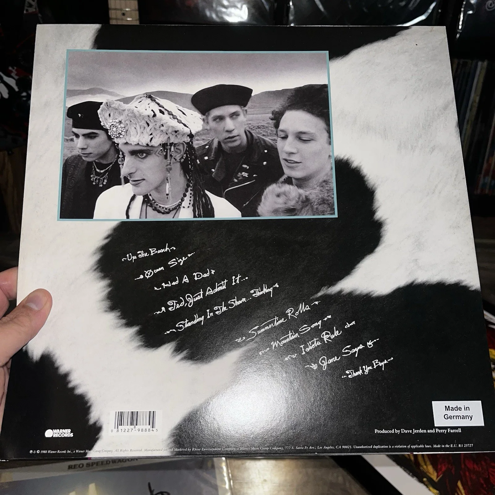 Jane’s Addiction Vinyl Signed By Perry Farrell, Eric Avery, Stephen Perkins., image 2