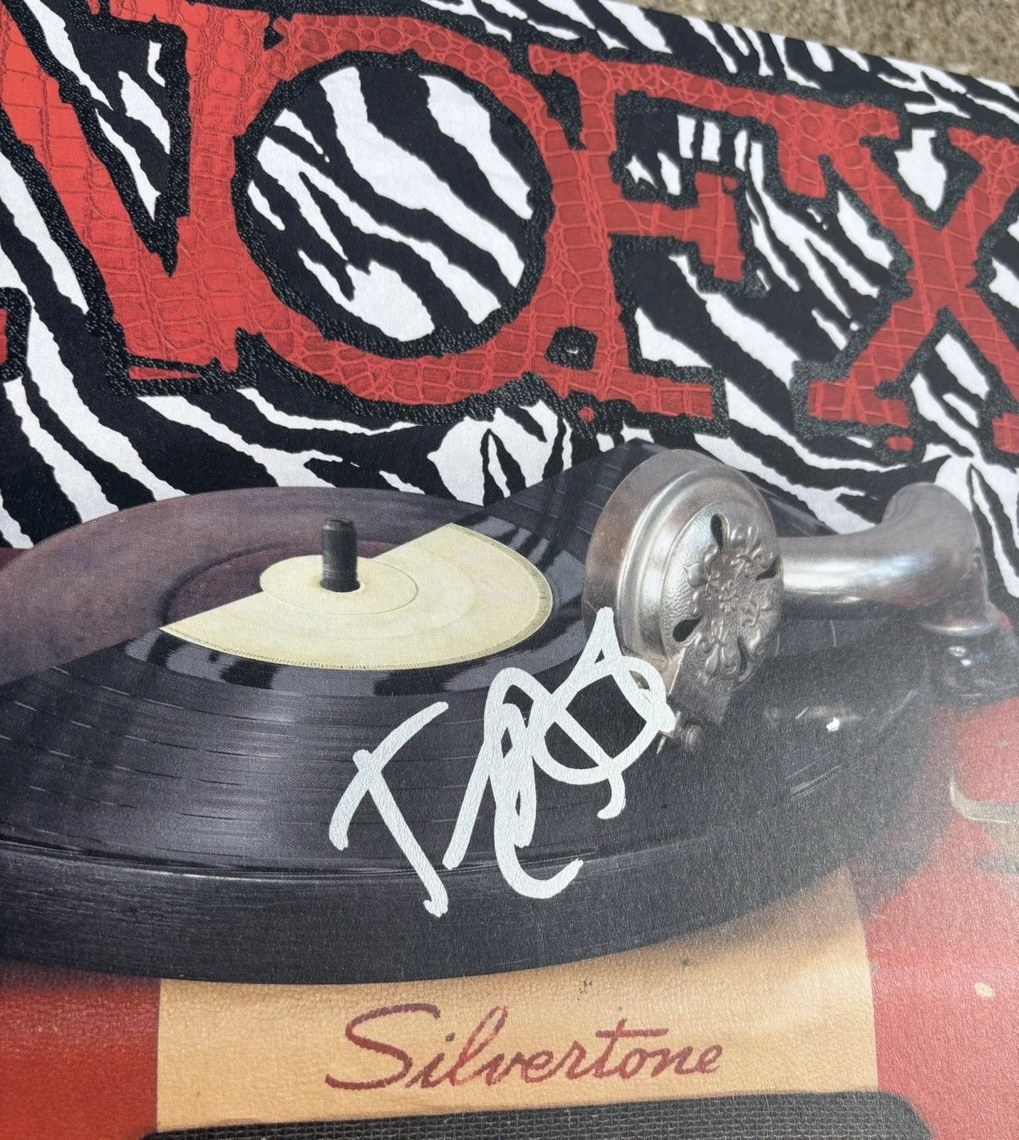 FAT MIKE SIGNED Vinyl JSA COA NOFX Half Album, image 2
