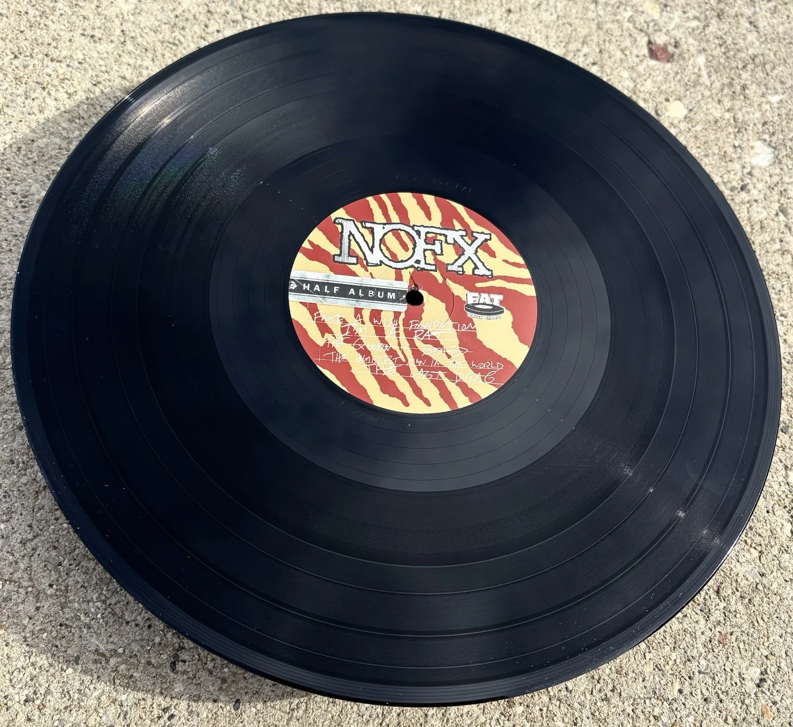 FAT MIKE SIGNED Vinyl JSA COA NOFX Half Album, image 5