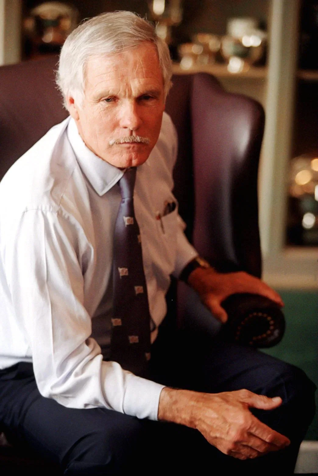 Ted Turner — Ted Turner Signed 8x10 Photo Reprint Autograph CNN Founder Atlanta Braves, изображение 2