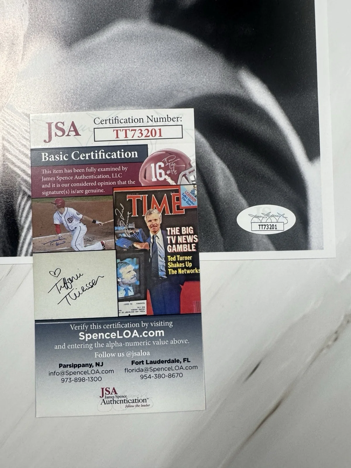 Ted Turner Signed 8x10 Photo Jsa Auto Business Mogul, изображение 3