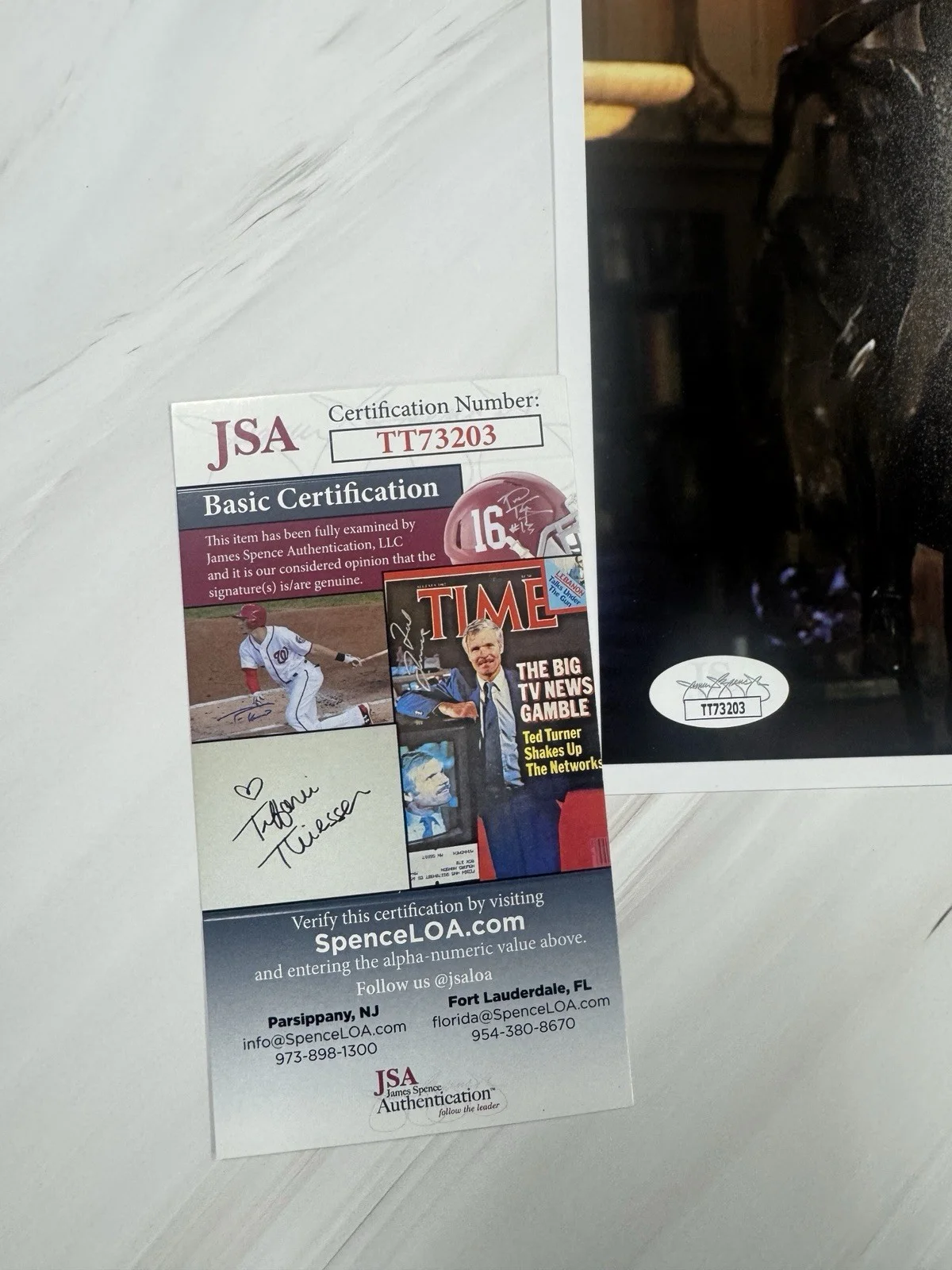Ted Turner Signed 8x10 Photo Jsa Auto Business Mogul, изображение 3