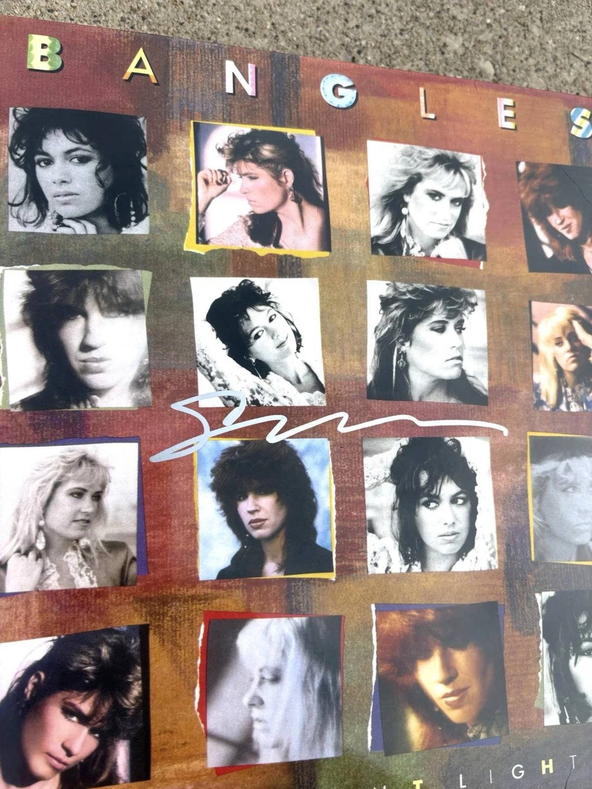 THE BANGLES Susanna Hoffs SIGNED Purple Vinyl JSA COA Different Light, image 2