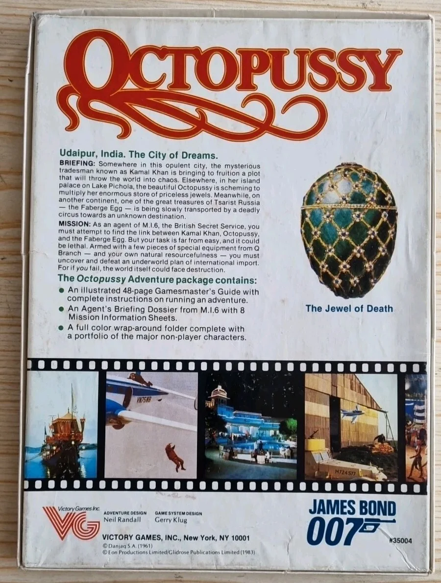 James Bond 007 Octopussy Roleplaying Victory Games 1983, изображение 2