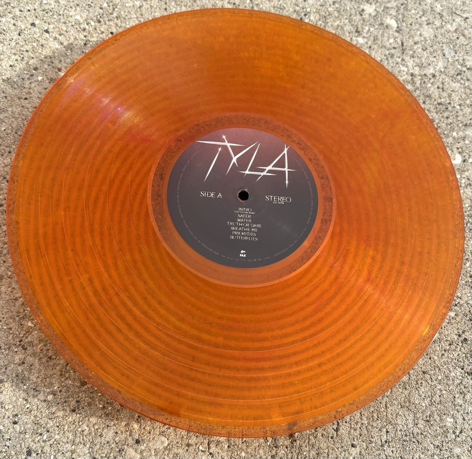 TYLA SIGNED Orange Vinyl JSA COA Self Titled, image 4