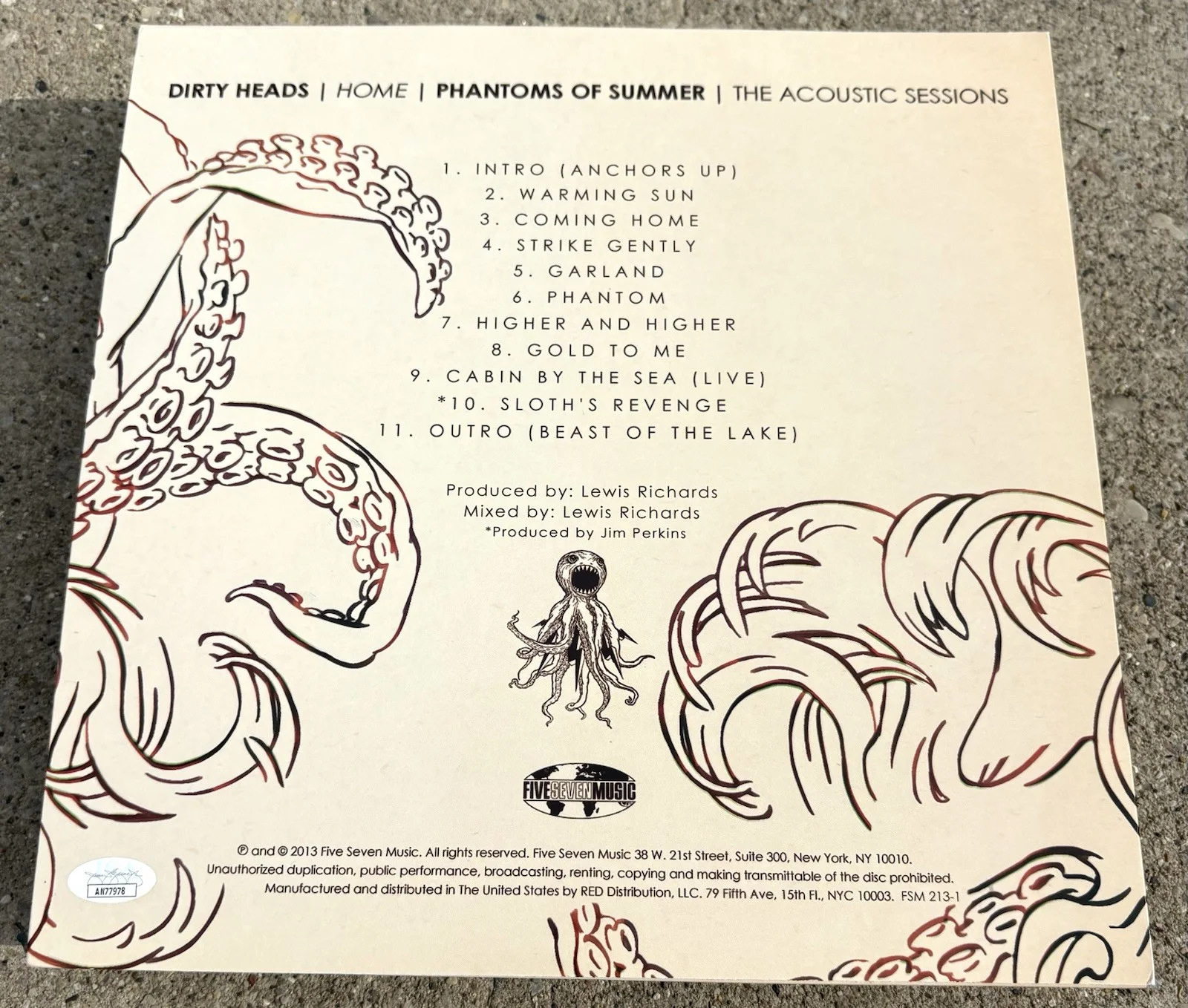 DIRTY HEADS SIGNED Clear RSD Vinyl JSA COA Phantoms Of Summer Acoustic Sessions, изображение 3
