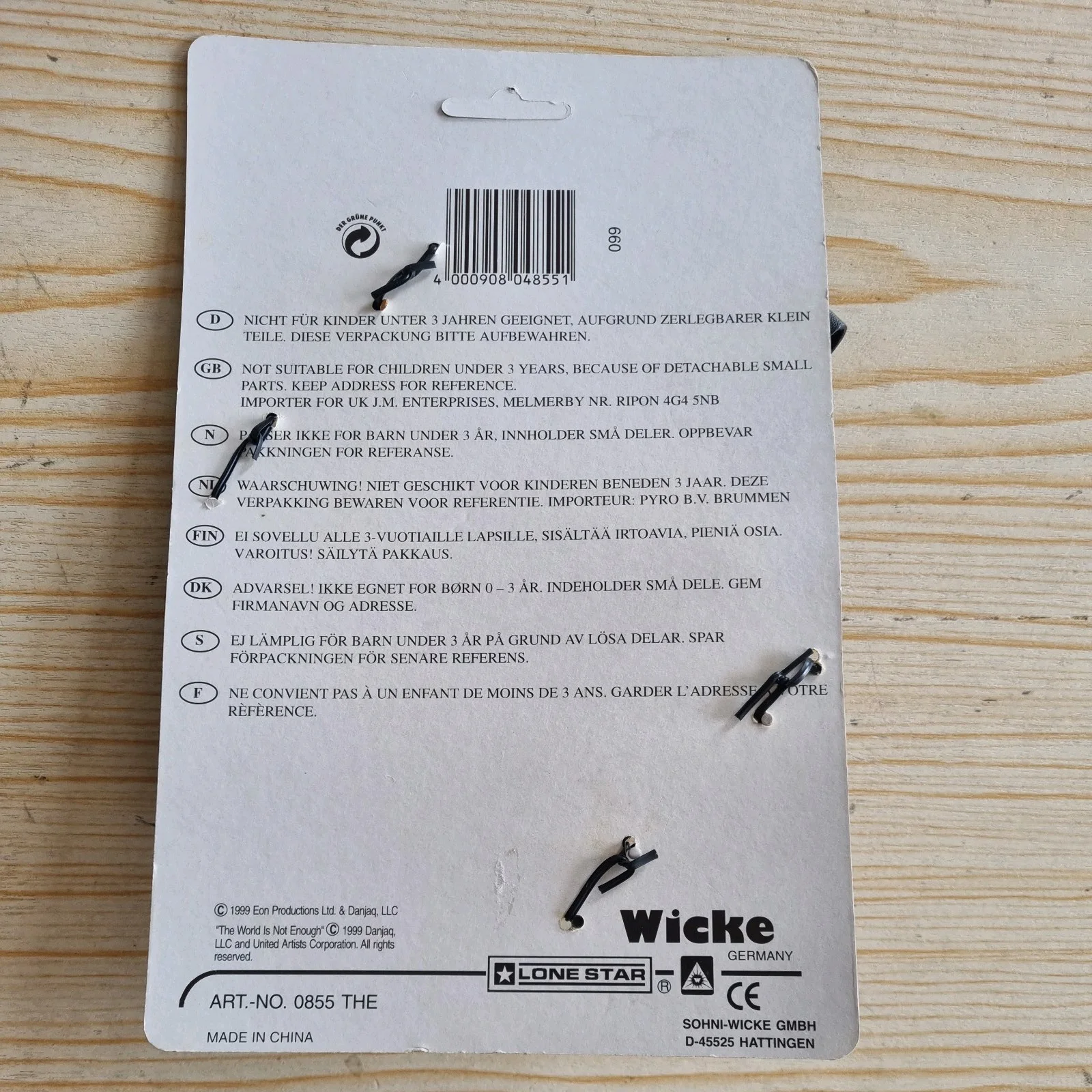James Bond 007 World is Not Enough Holster Carded, image 3