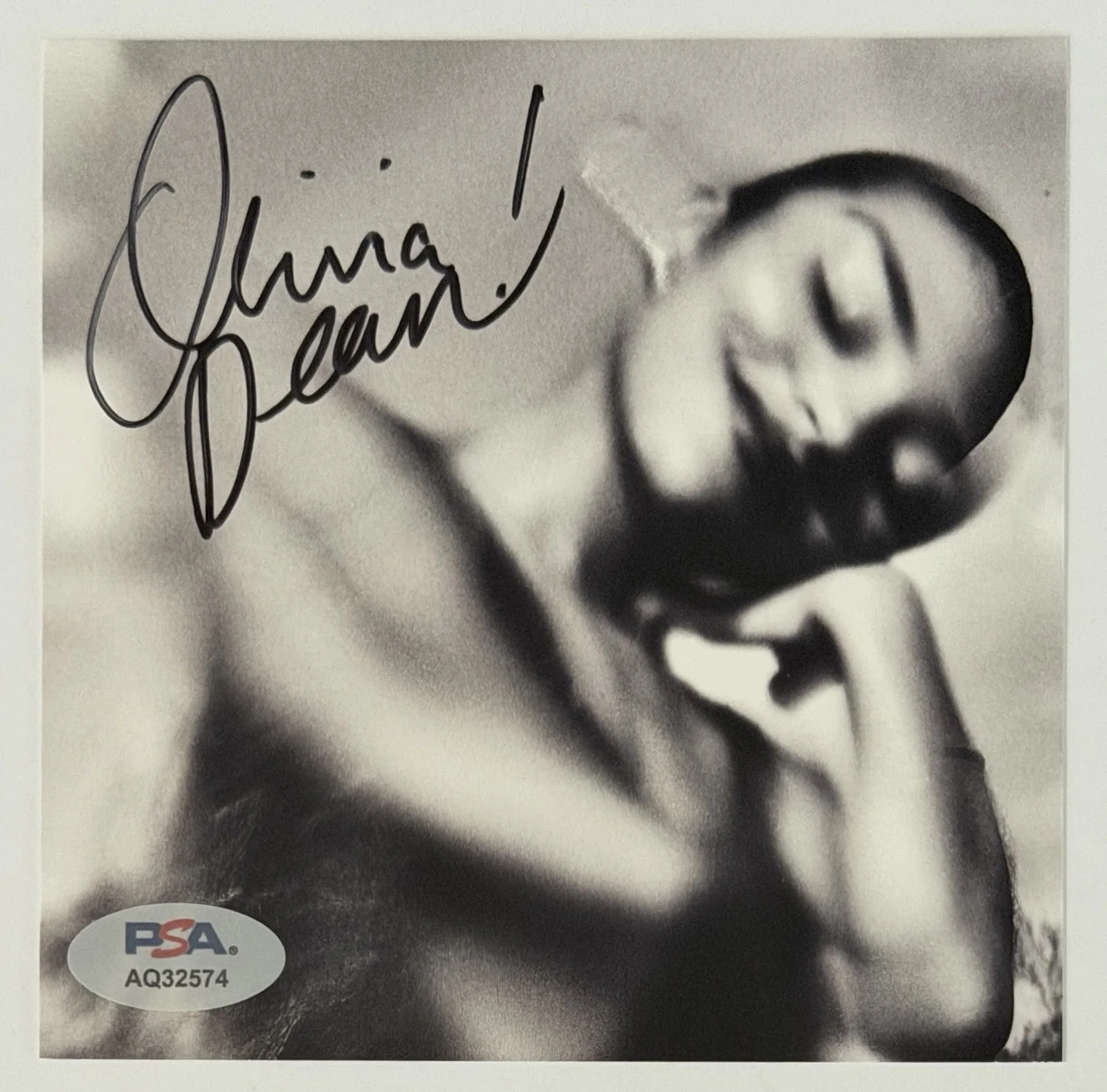 FRAMED OLIVIA DEAN SIGNED THE ART OF LOVING ART CARD & CD PSA DNA COA AUTOGRAPH, изображение 2