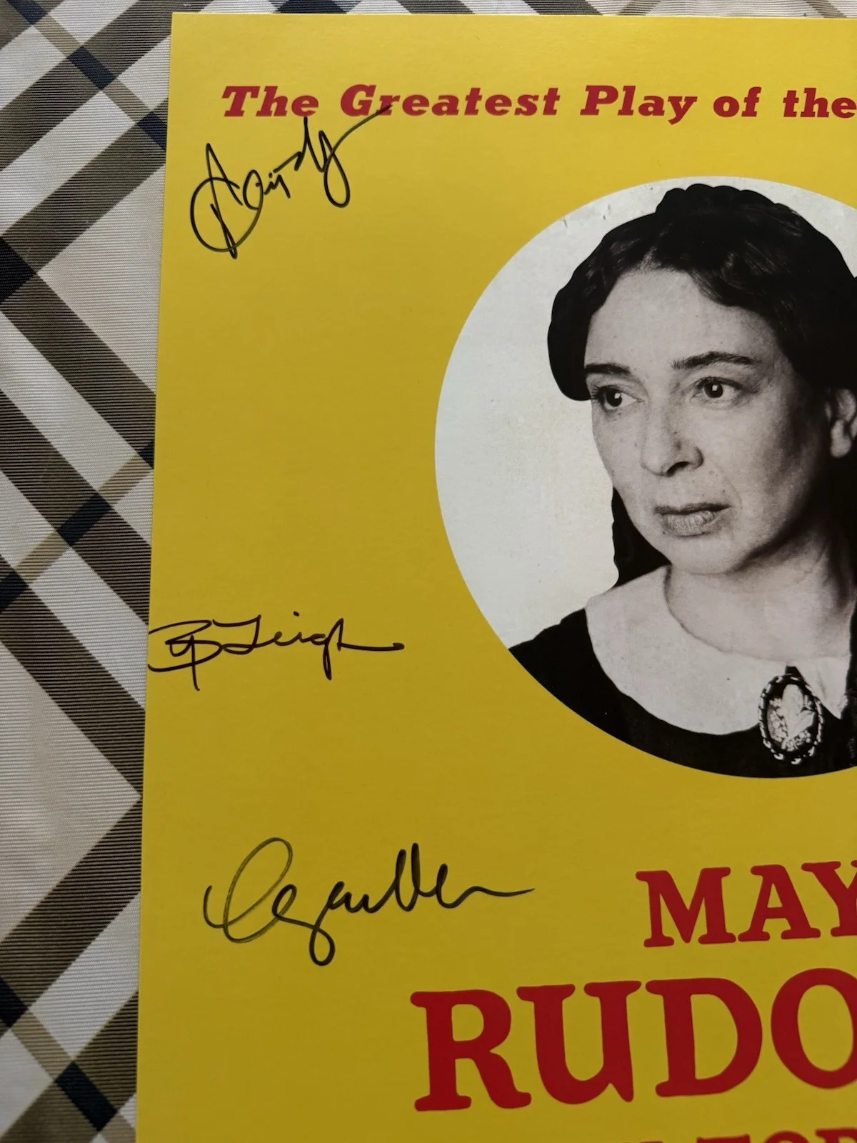 Oh Mary Maya Rudolph Cast Signed Broadway Poster SNL Window Card Free Shipping, изображение 2