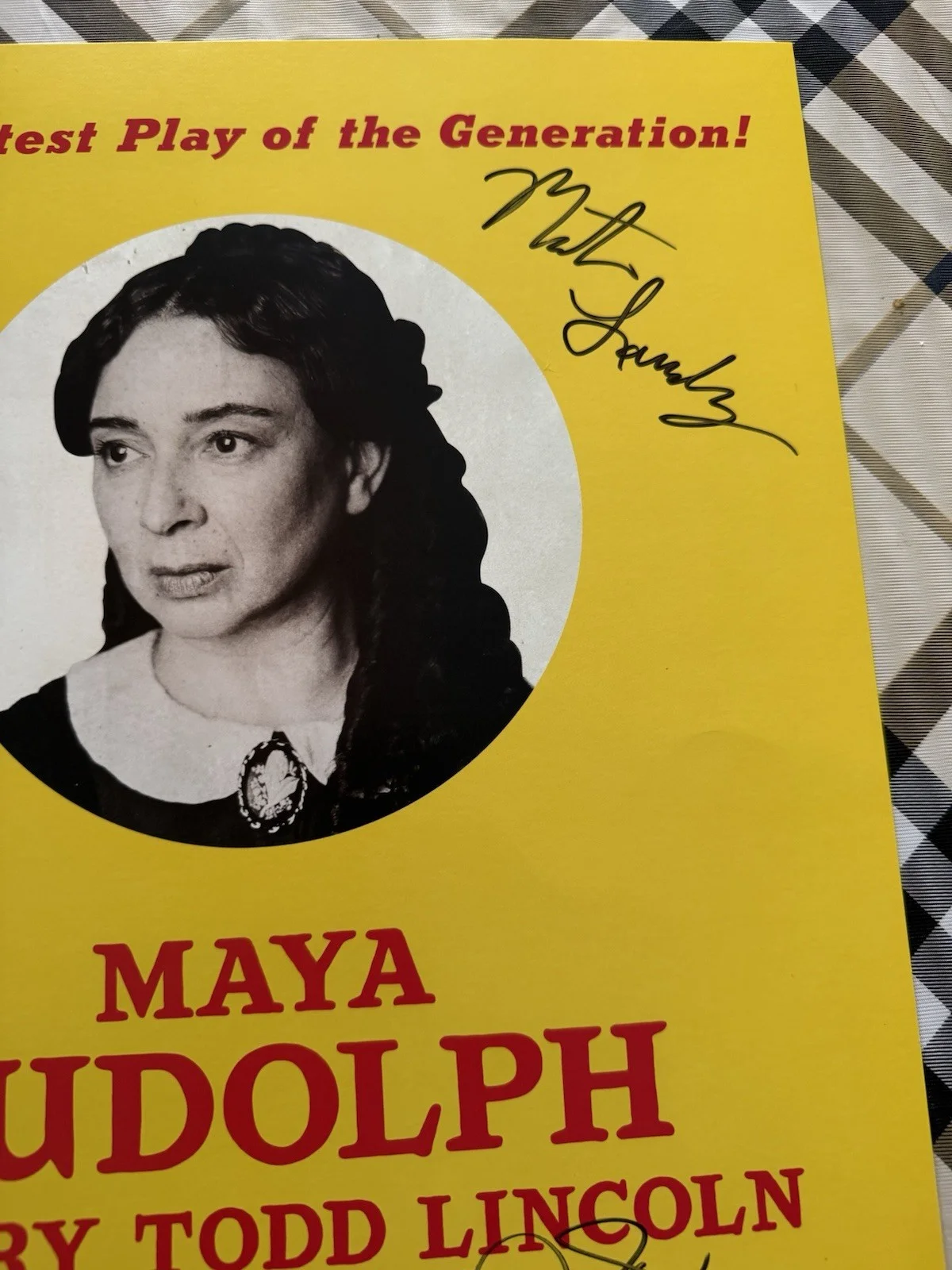 Oh Mary Maya Rudolph Cast Signed Broadway Poster SNL Window Card Free Shipping, изображение 3