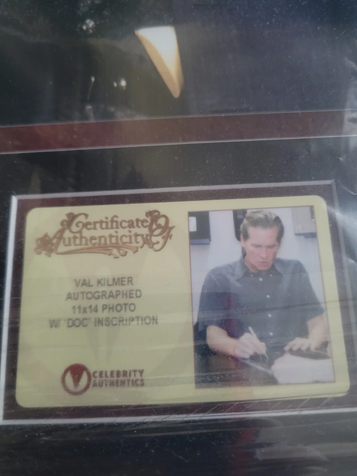 Val Kilmer — Autographed And Certified Val Kilmer Tombstone Picture w Frame + FREE Shipping!, изображение 3
