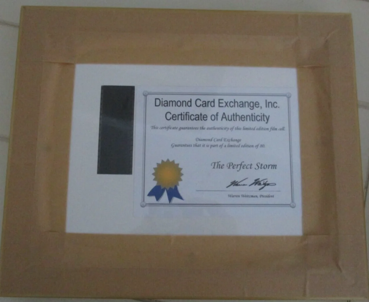 RARE The Perfect Storm Filmcel Limited Edition 49/80 Mounted Framed Film Cell [b, image 2