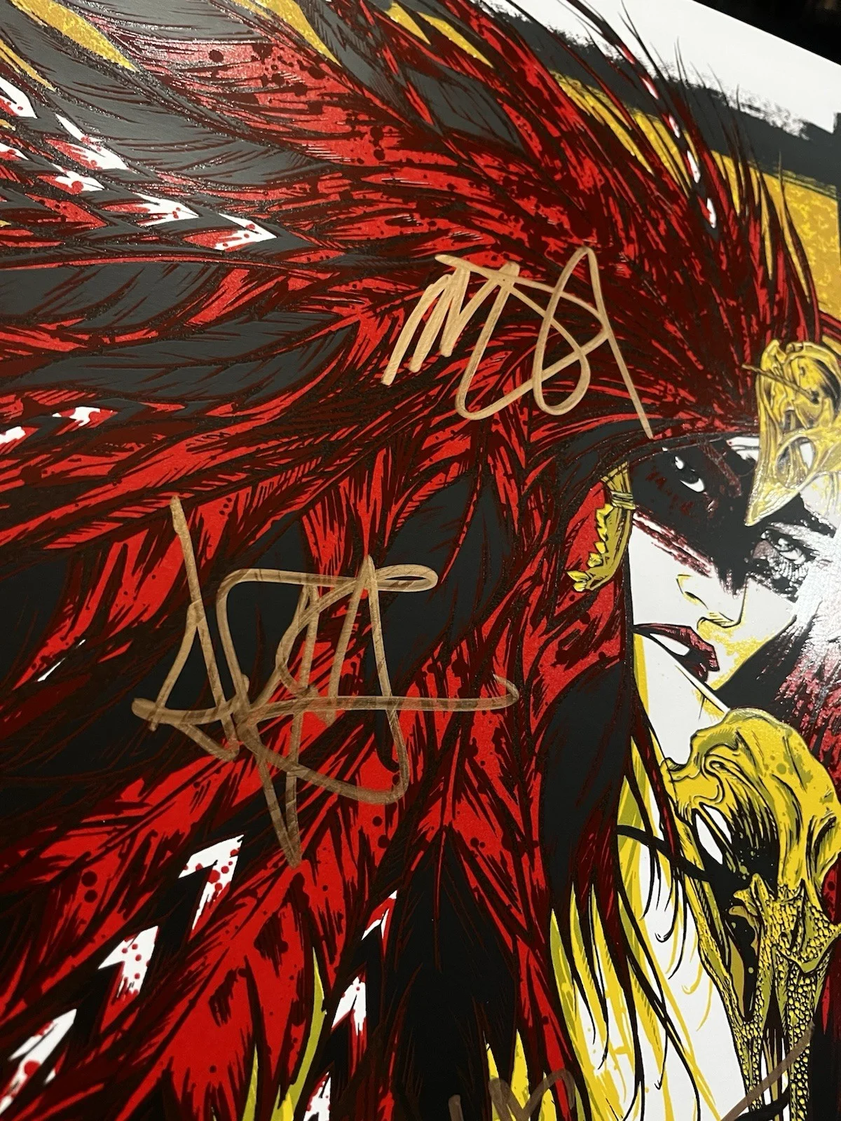 Autographed Queens Of The Stone Age 2011 Sydney, Australia Show Poster 43/200, изображение 3