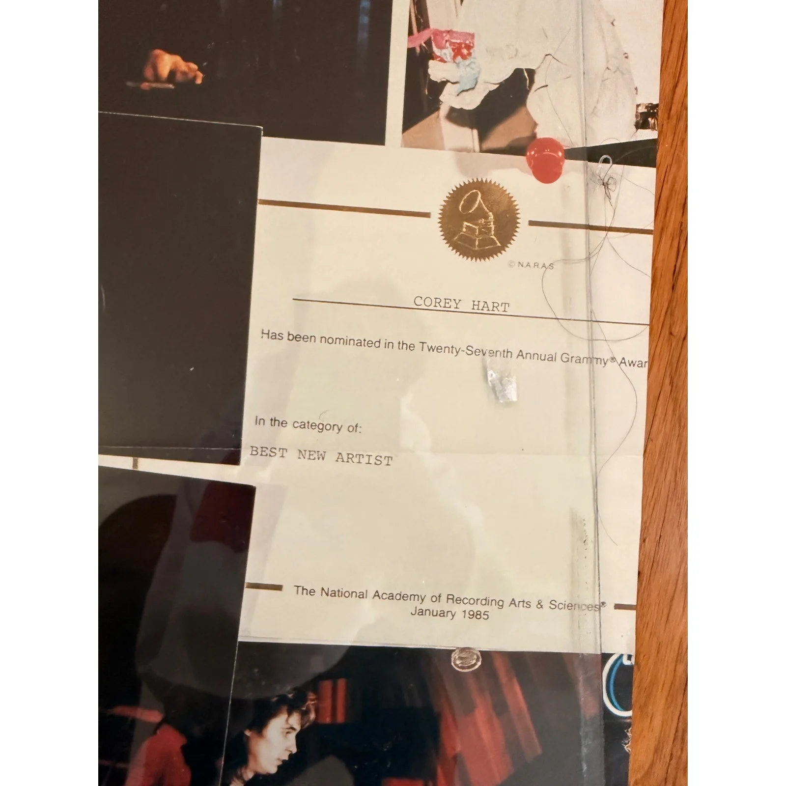 Corey Hart Vintage 80s Poster MTV Grammys EMI Collage Original 22x33, изображение 4