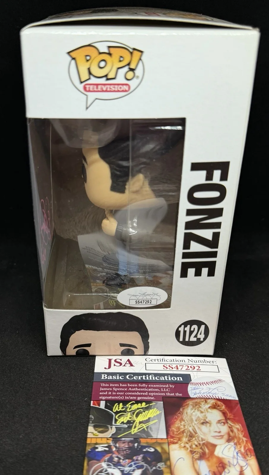 Henry Winkler — Henry Winkler Fonzie Autographed Funko Pop Happy Days Funko #1124 JSA COA, изображение 2