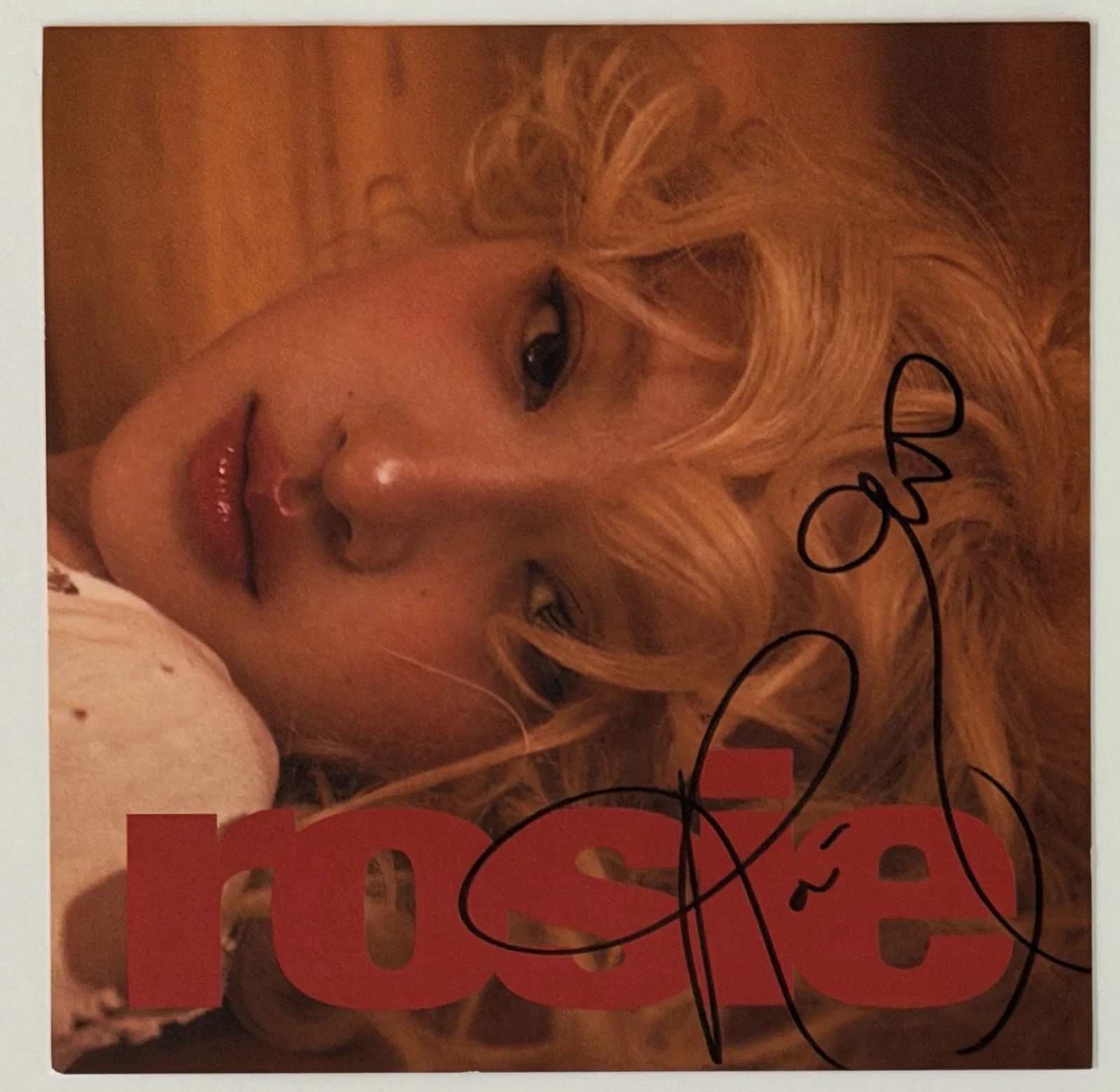 FRAMED ROSE SIGNED ROSIE ALBUM PHOTO CARD & CD PSA DNA COA AUTOGRAPH BLACKPINK, изображение 2