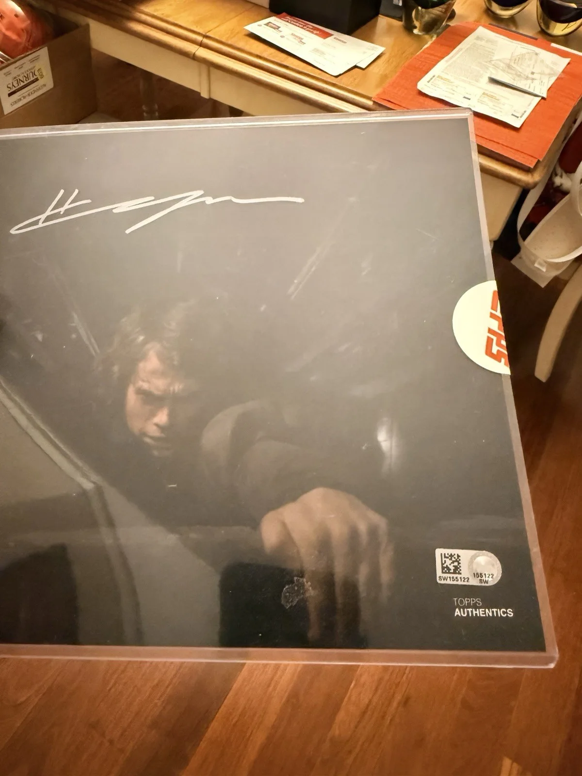 Hayden Christensen — Topps Authentics Star Wars Original Hayden Christensen Autographed Movie Photo, image 4