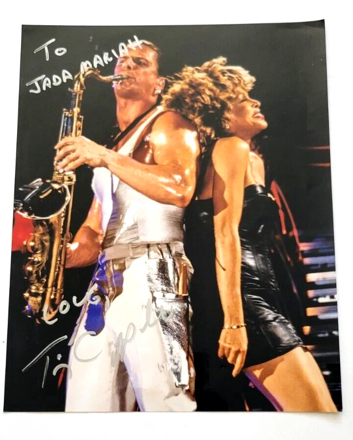 Tim Cappello Tina Turner Tina & Me The Lost Boys Autographed Personalized Photo, изображение 3