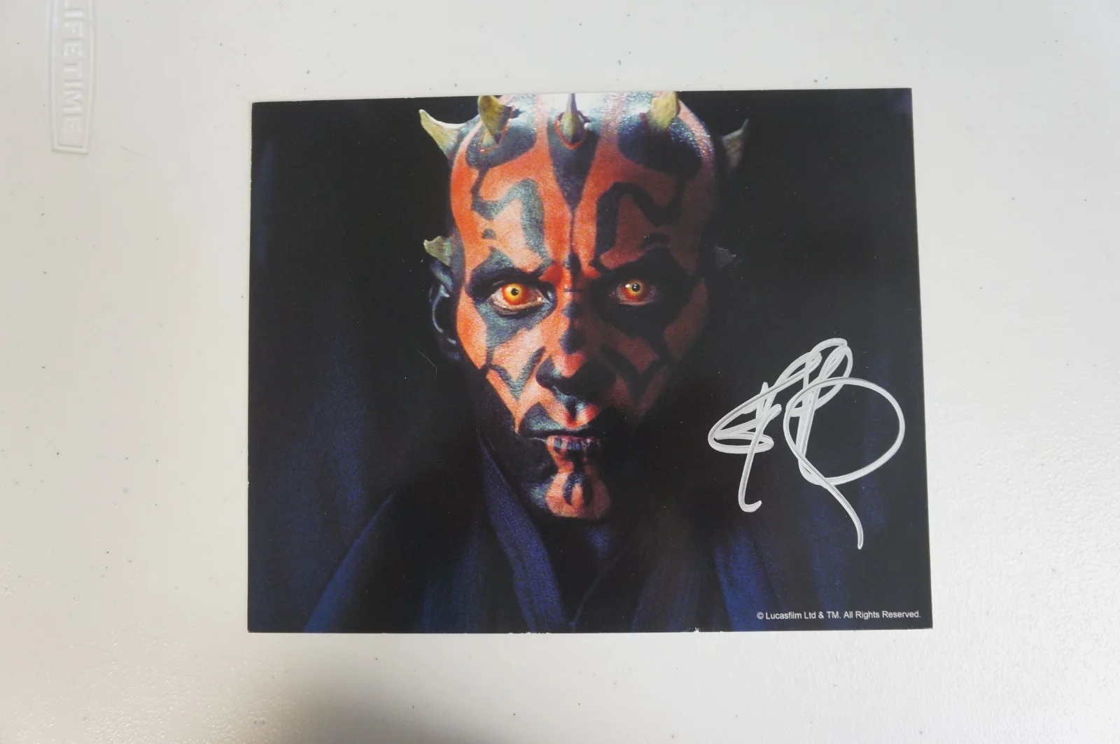Ray Park — Ray Park Signed Darth Maul Official Star Wars Auto & Photo Phantom Menace, image 3