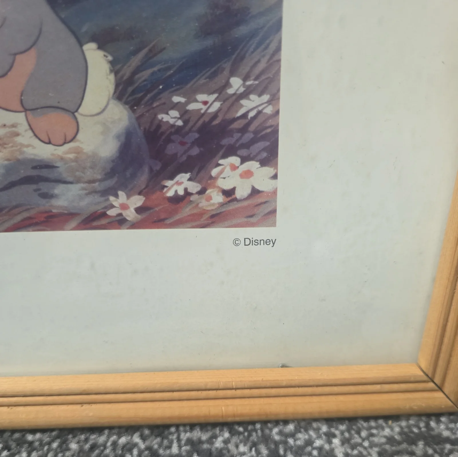VINTGE NOS WALT DISNEY'S "BAMBI" MOVIE CARD/POSTER TECHNICOLOR MCMSLII~1942, изображение 3