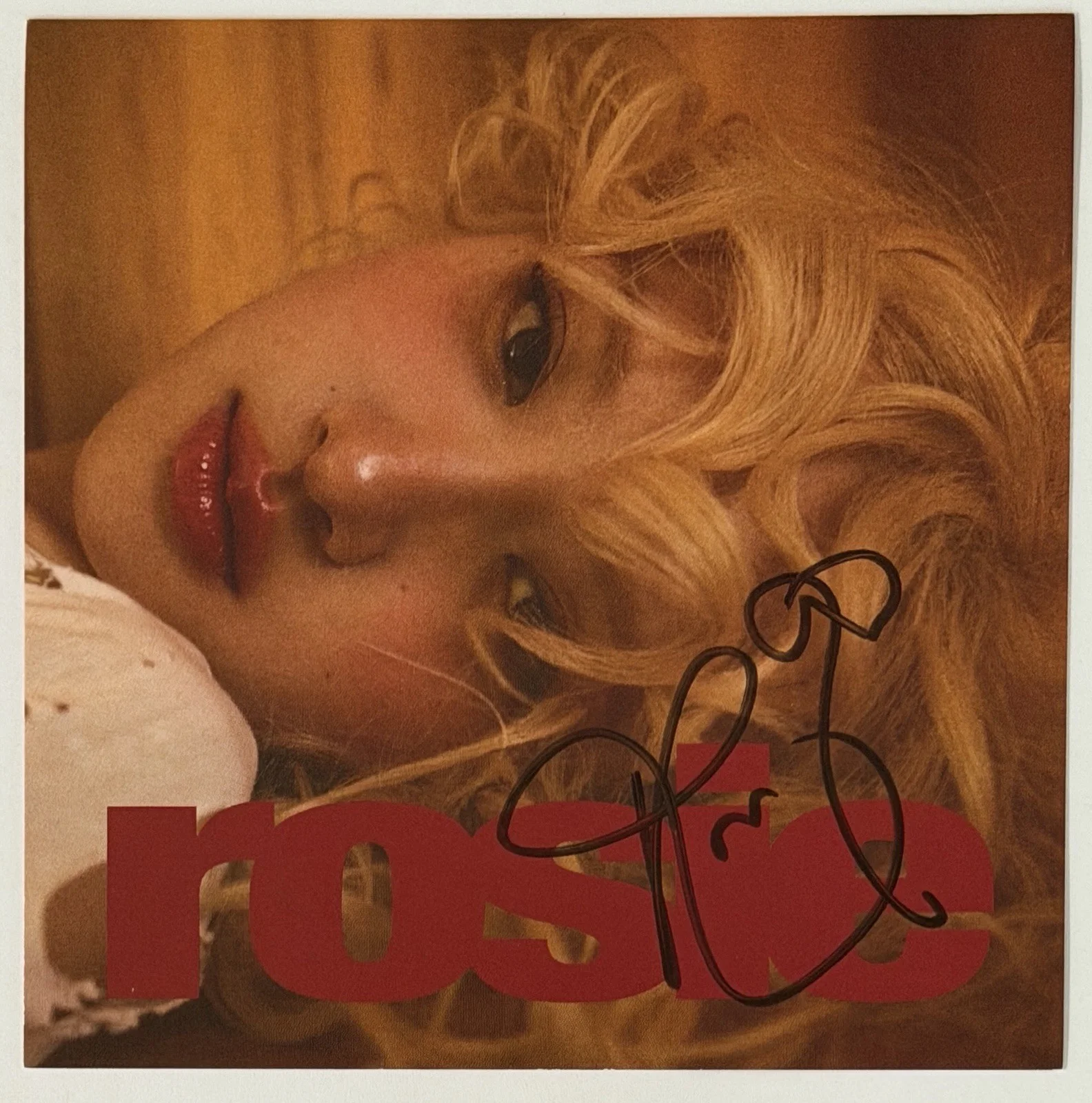 ROSE SIGNED ROSIE ALBUM COVER ART PHOTO CARD & CD PSA DNA COA AUTOGRAPH, изображение 2