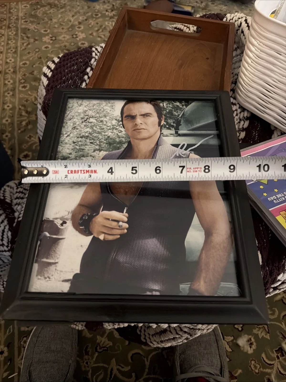 Hand Autographed Burt Reynolds Deliverance 9.5 X 11.5 Framed Glass Wood Frame, изображение 3