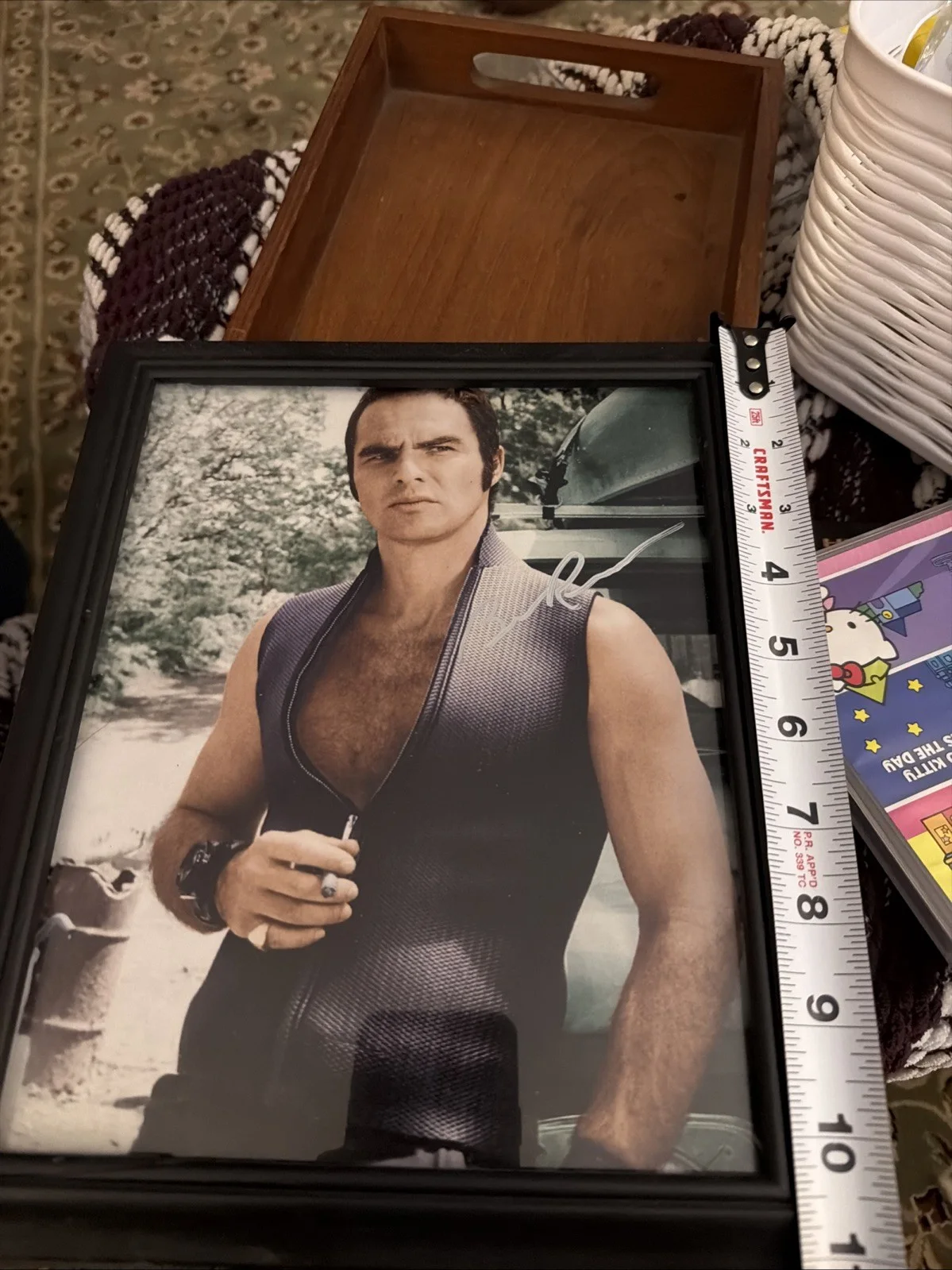 Hand Autographed Burt Reynolds Deliverance 9.5 X 11.5 Framed Glass Wood Frame, изображение 4
