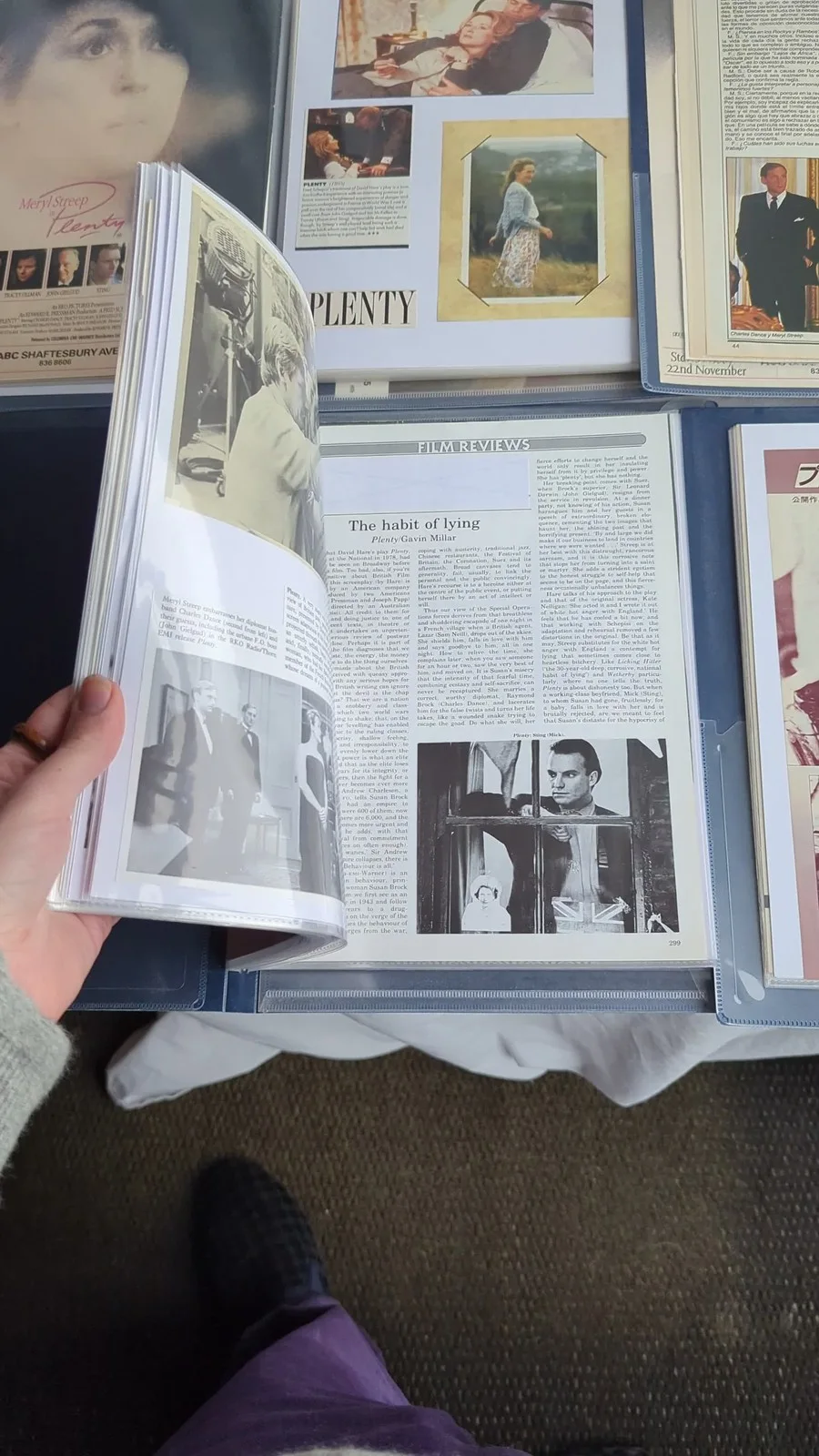Plenty 1985 Film Memorabilia Archive Meryl Streep Photos & Articles Rare Vintage, изображение 2