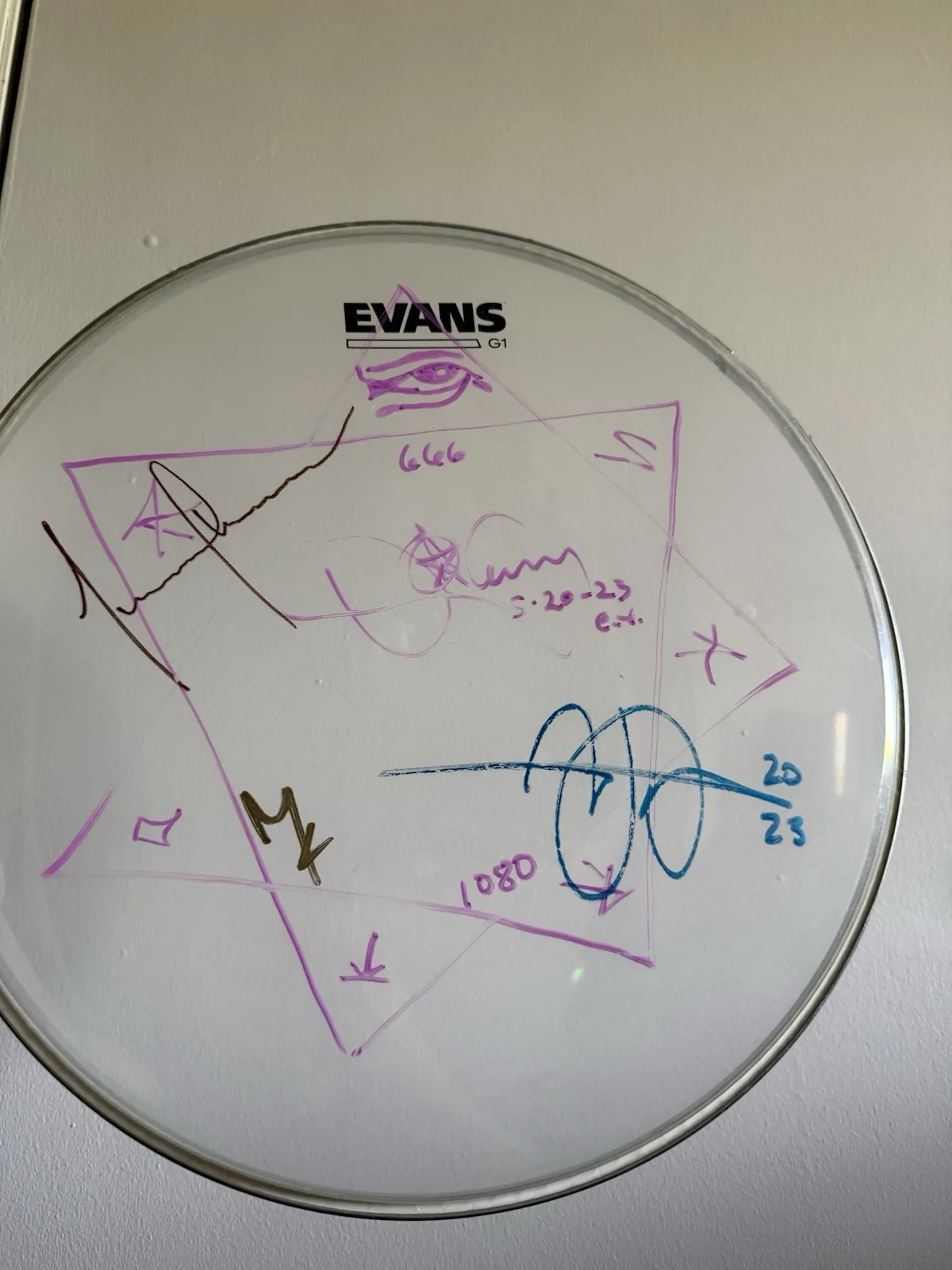 Tool signed autographed drumhead Stage Used Rockville 2023, image 2