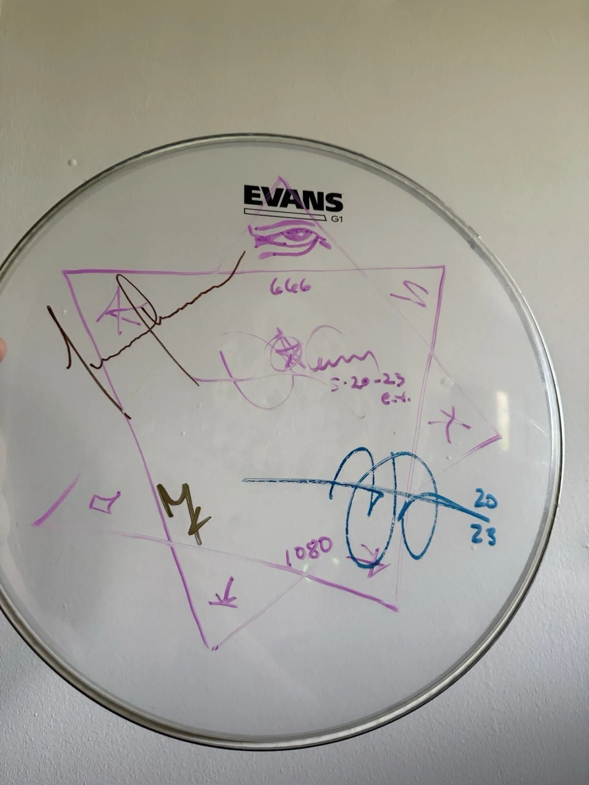 Tool signed autographed drumhead Stage Used Rockville 2023, image 3