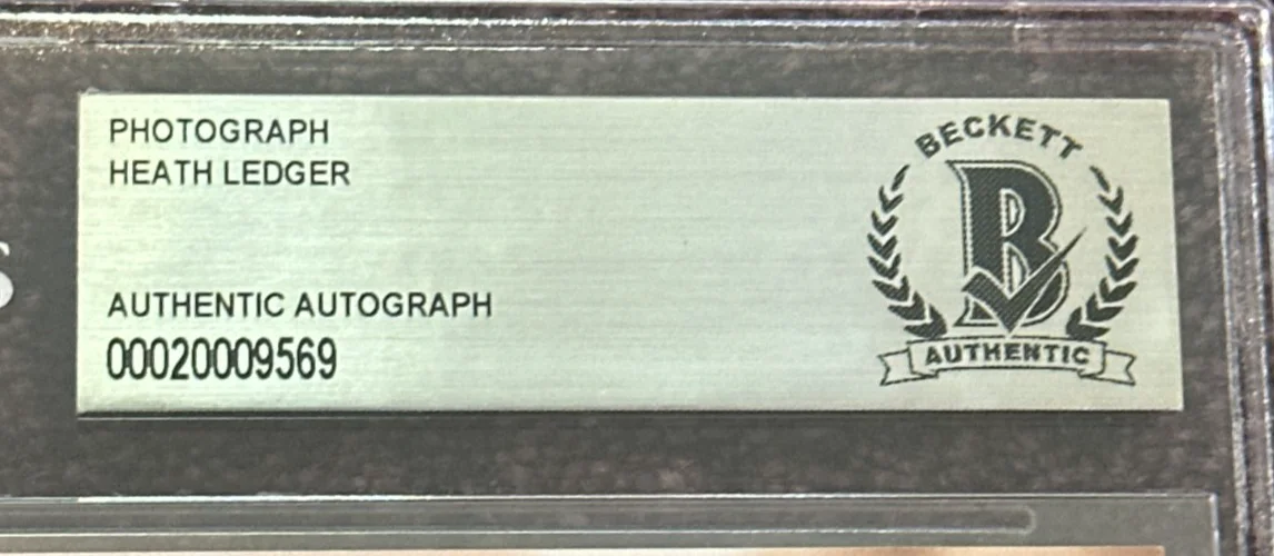 HEATH LEDGER — HEATH LEDGER Signed 8 X 10 PHOTO Beckett Encapsulated (BAS), image 3