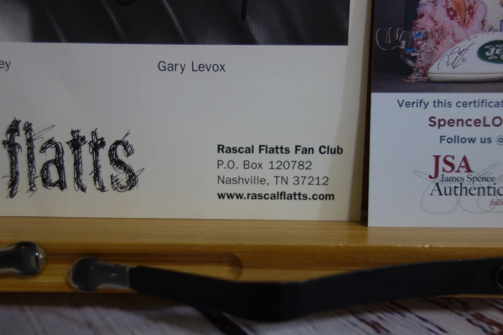 Vtg Rascal Flatts Fan Club Autographed 8x10 Promo Blk White Photo JSA Authentic, изображение 4