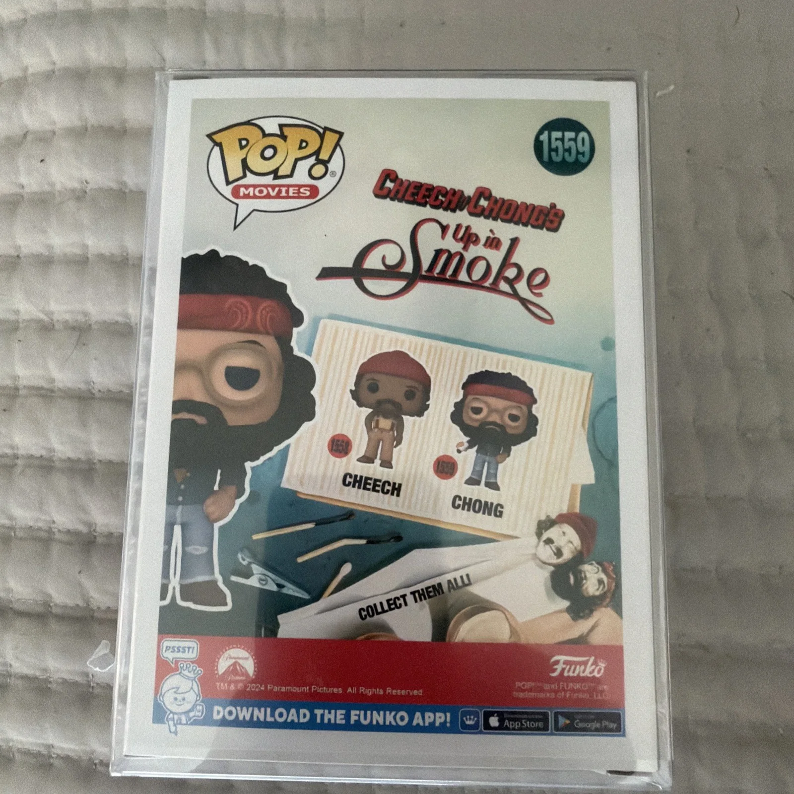 Tommy Chong — Tommy Chong Signed Cheech & Chong's: Up in Smoke #1559 Chong Funko Pop (Beckett), изображение 5